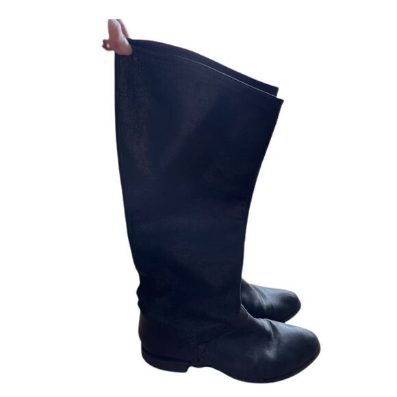 Coclico Tall Black Leather Boots - Picture 1 of 7